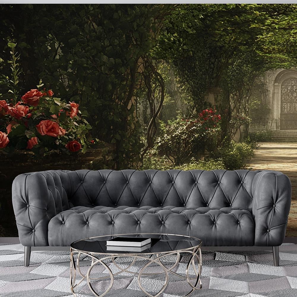 Güllerle Bezenmiş Gizemli Bahçe Duvar Kağıdı