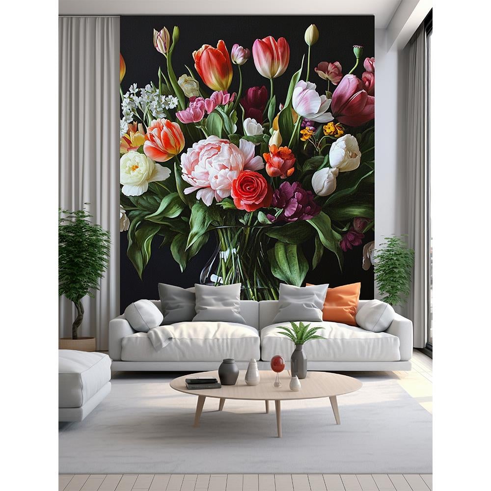 Klasik Çiçek Buketi Duvar Kağıdı