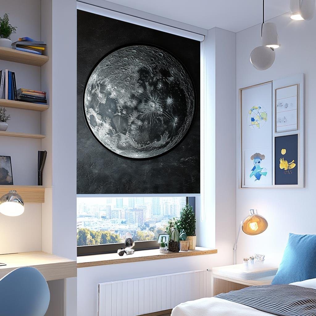 Kozmik Ay 3D Stor Perde