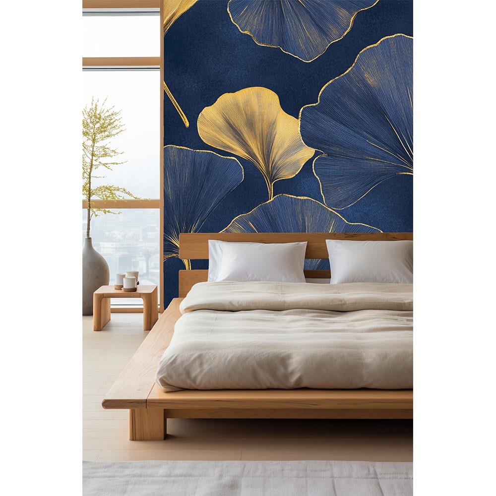 Kraliyet Mavisi Gingko Duvar Kağıdı