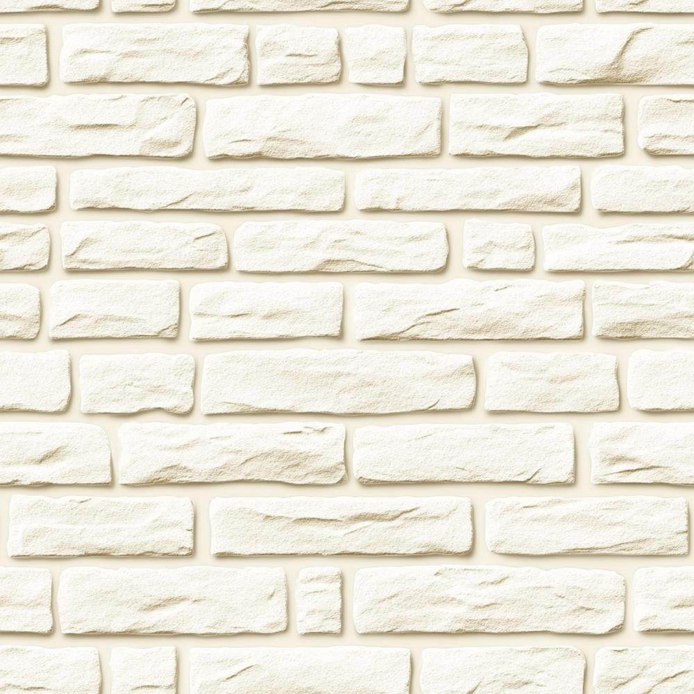 Krem Tuğla Taş Duvar Kağıdı