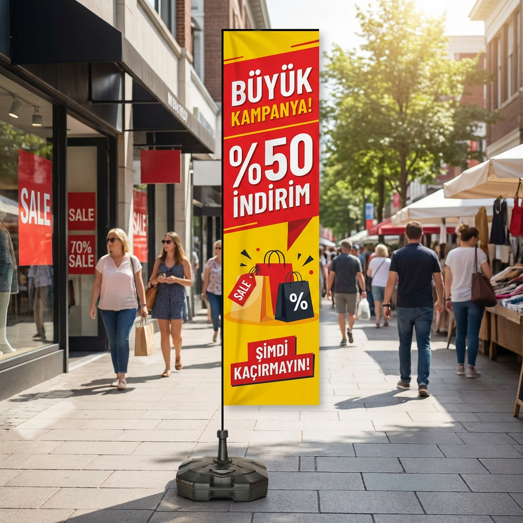 L tipi yelken bayrak