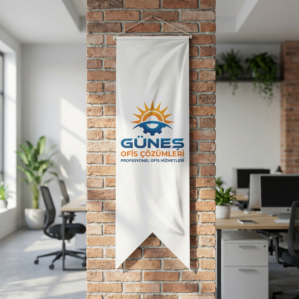 Logolu Kırlangıç Bayrak