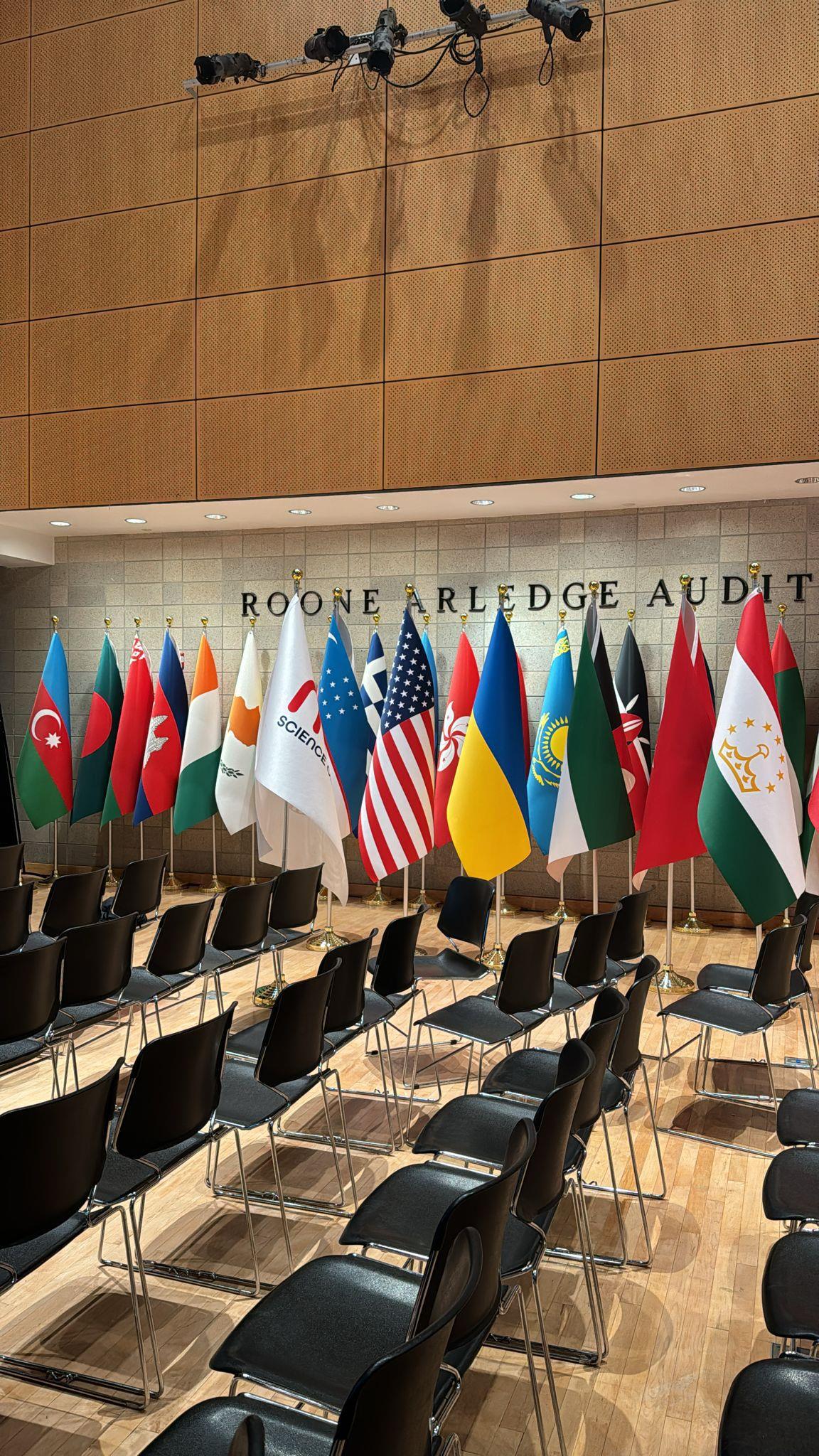 Logolu Makam Bayrağı (Krom Direkli)