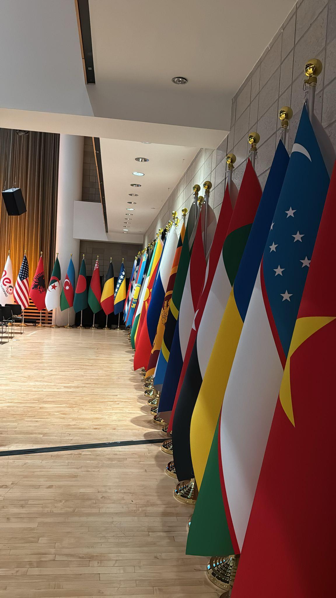 Logolu Makam Bayrağı (Krom Direkli)