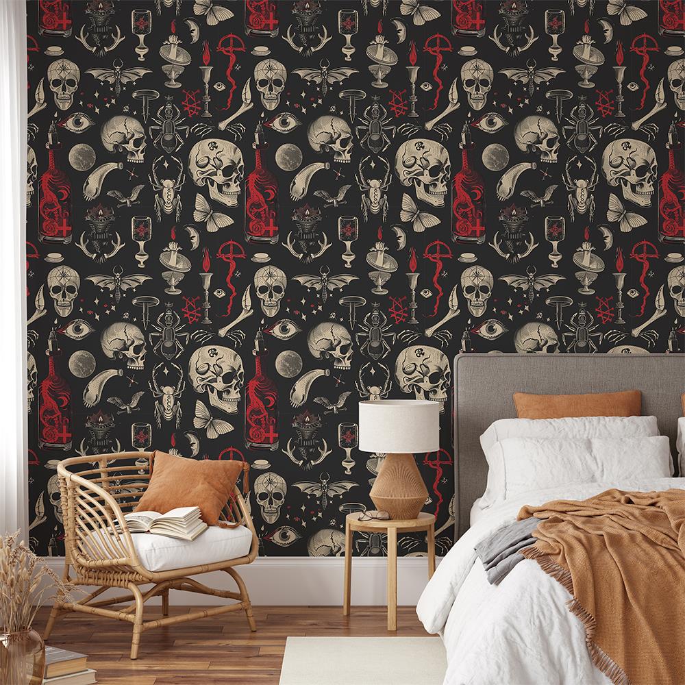 Ölüm Dansı Desenli Duvar Kağıdı