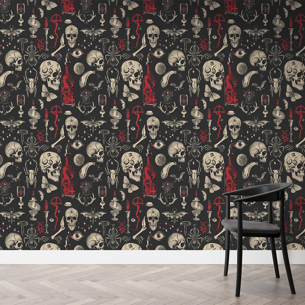 Ölüm Dansı Desenli Duvar Kağıdı