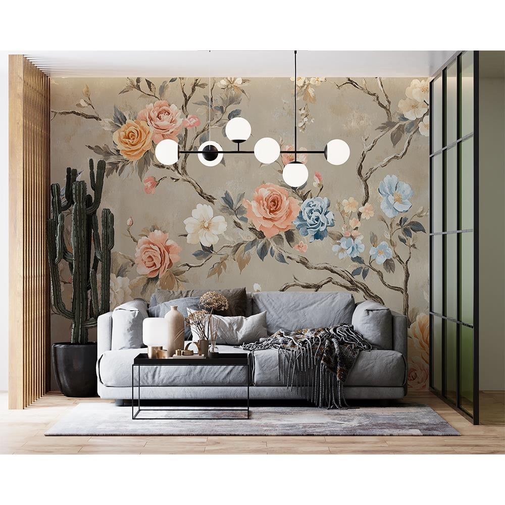 Pastel Bahar Dalları Duvar Kağıdı