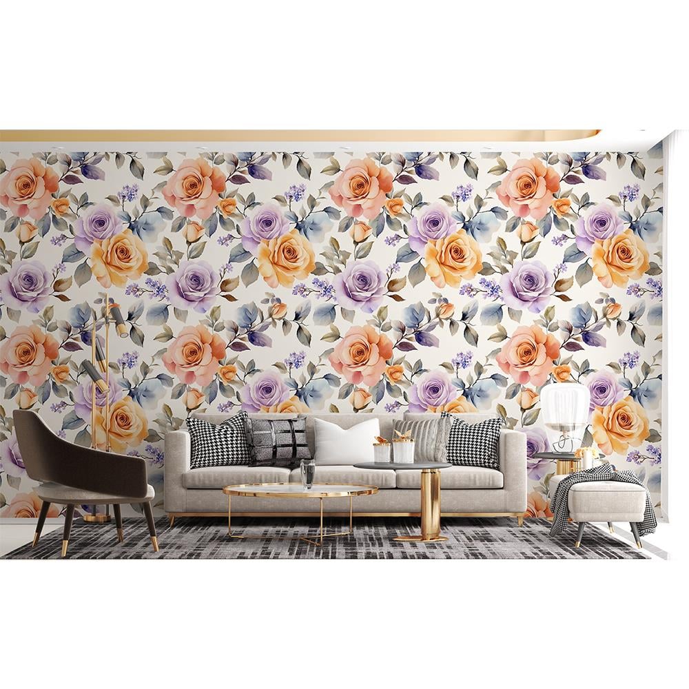 Pastel Güllerin Zarafeti Duvar Kağıdı