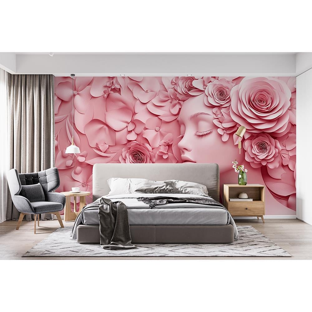 Pembe Çiçekler İçinde Rüya Duvar Kağıdı