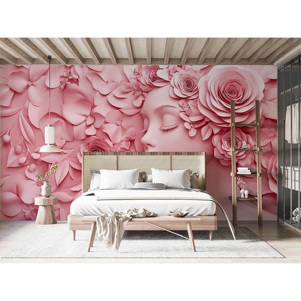 Pembe Çiçekler İçinde Rüya Duvar Kağıdı