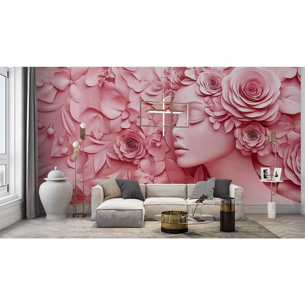 Pembe Çiçekler İçinde Rüya Duvar Kağıdı
