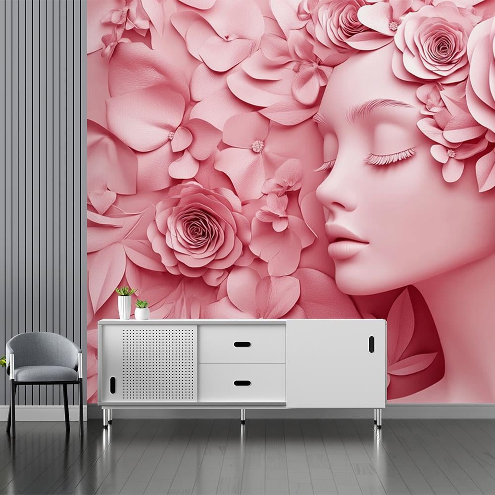 Pembe Çiçekler İçinde Rüya Duvar Kağıdı