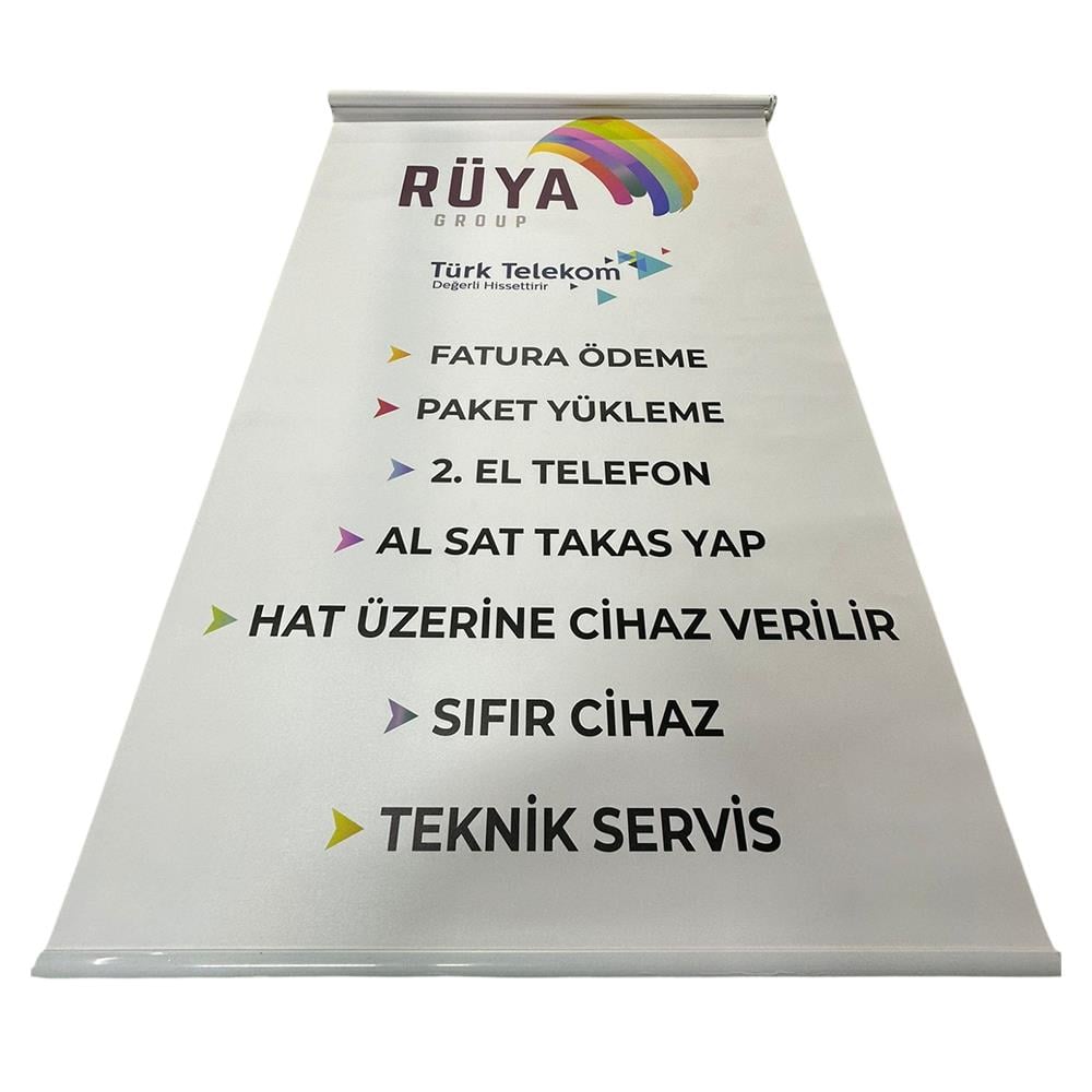 Reklam ve Logo Baskılı Stor Perde