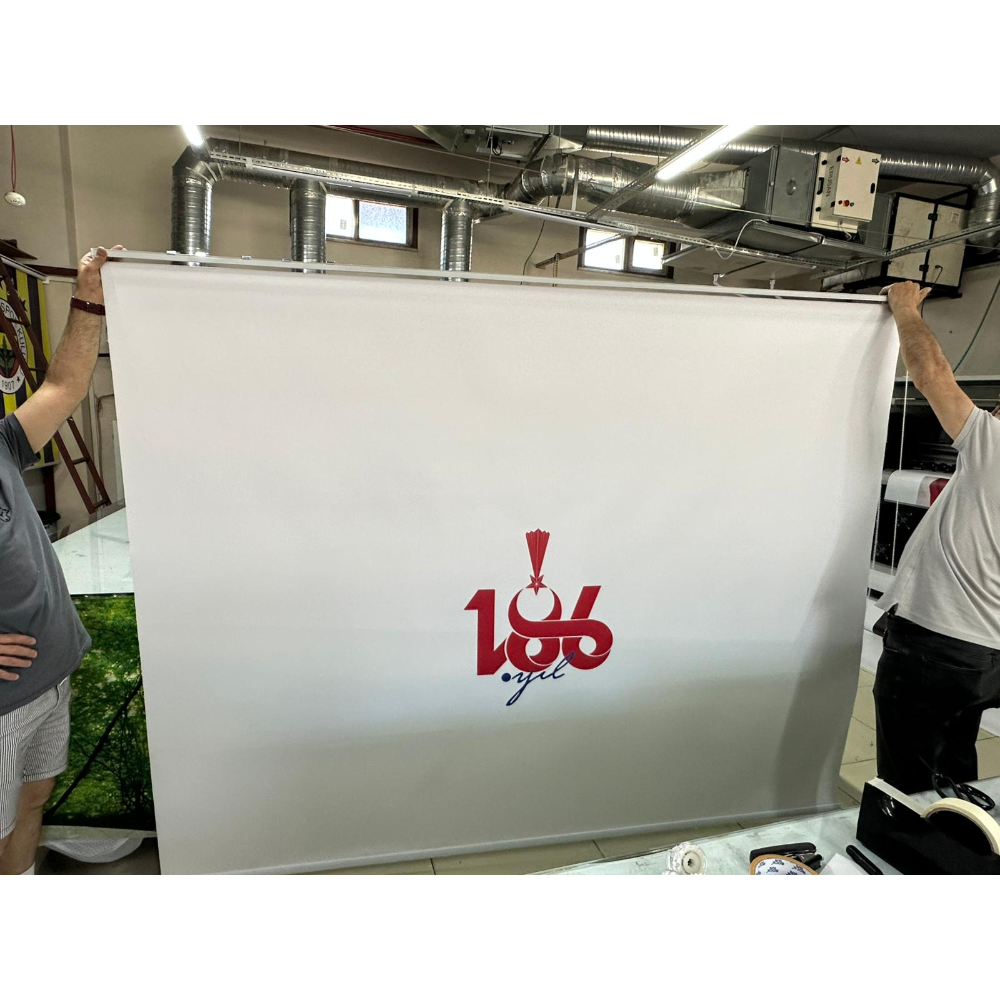 Reklam ve Logo Baskılı Stor Perde