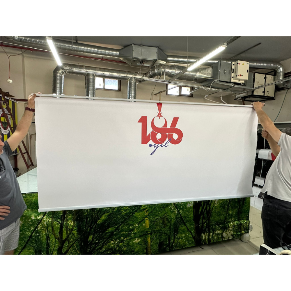 Reklam ve Logo Baskılı Stor Perde