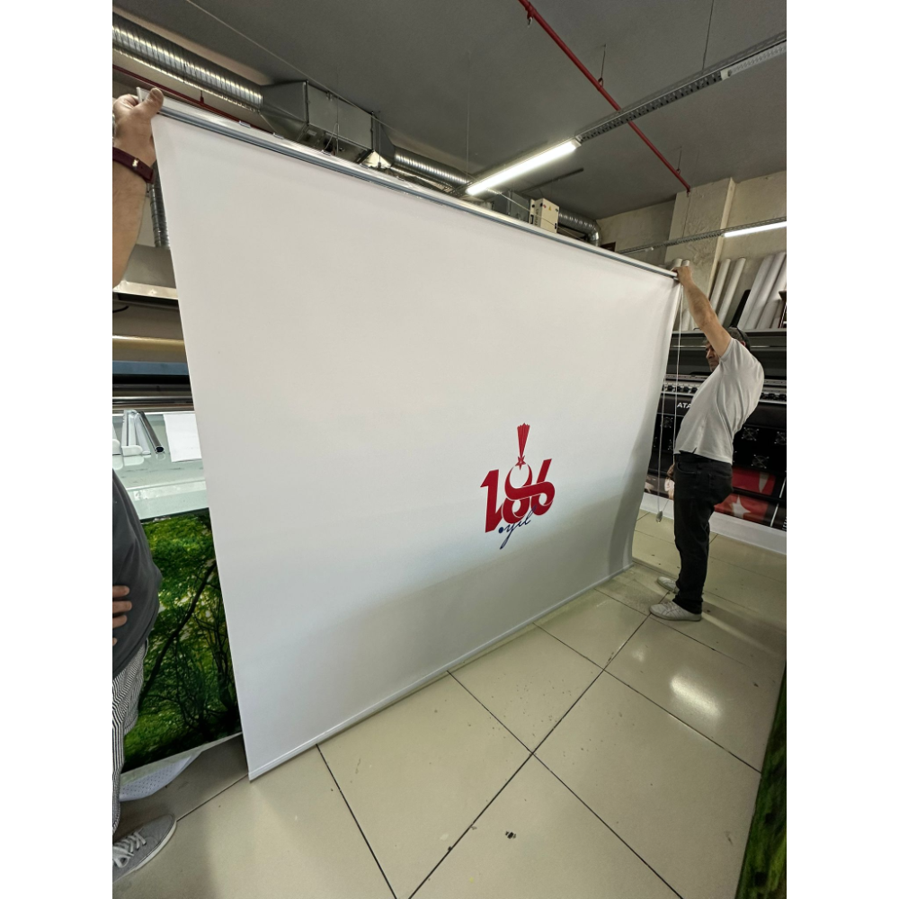 Reklam ve Logo Baskılı Stor Perde