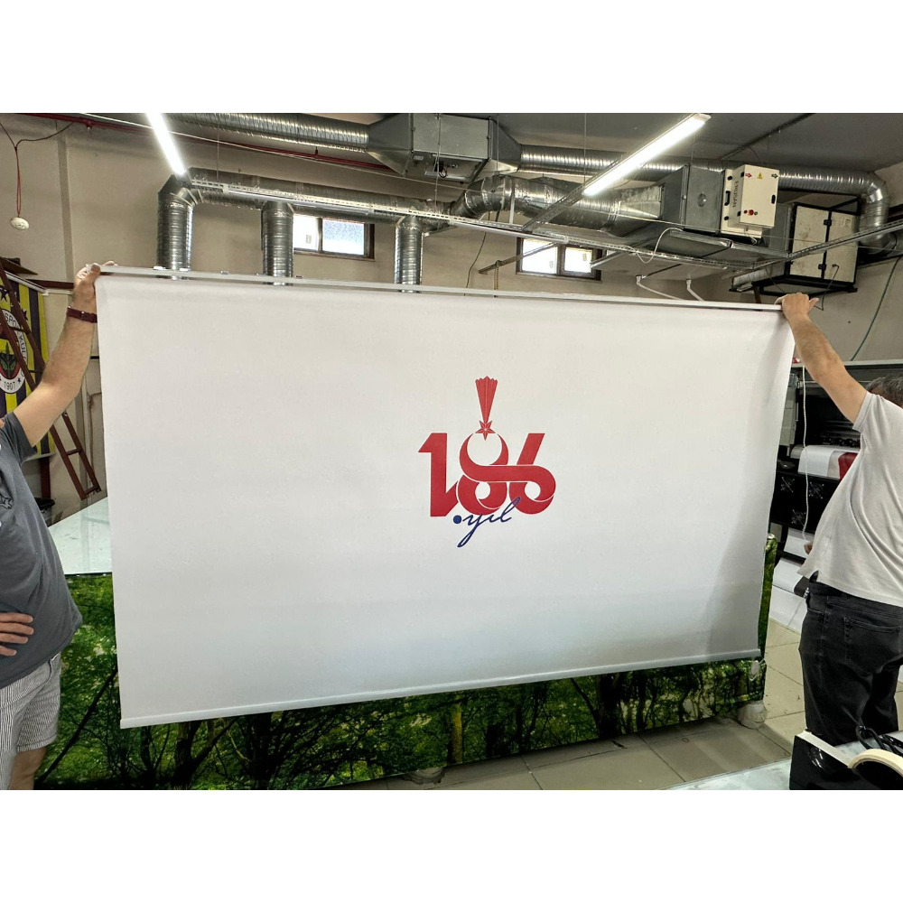 Reklam ve Logo Baskılı Stor Perde