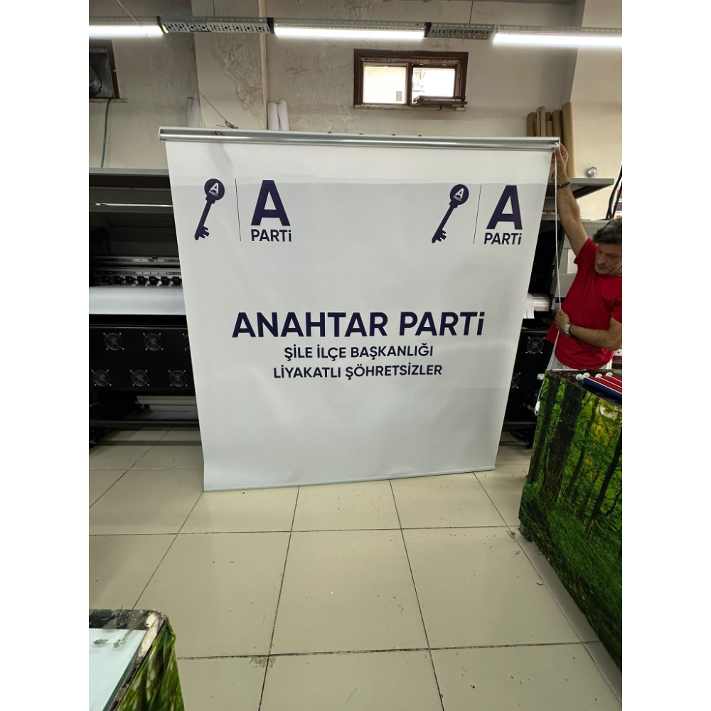 Reklam ve Logo Baskılı Stor Perde