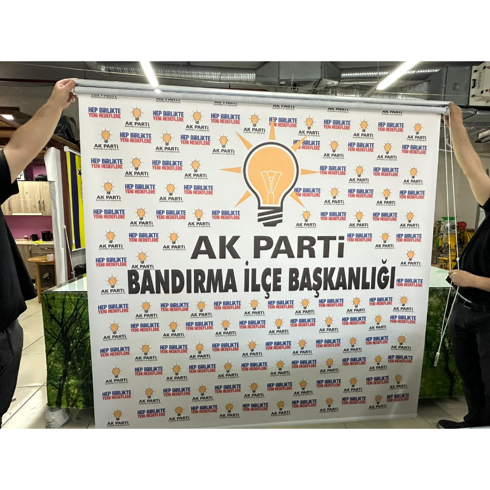 Reklam ve Logo Baskılı Stor Perde