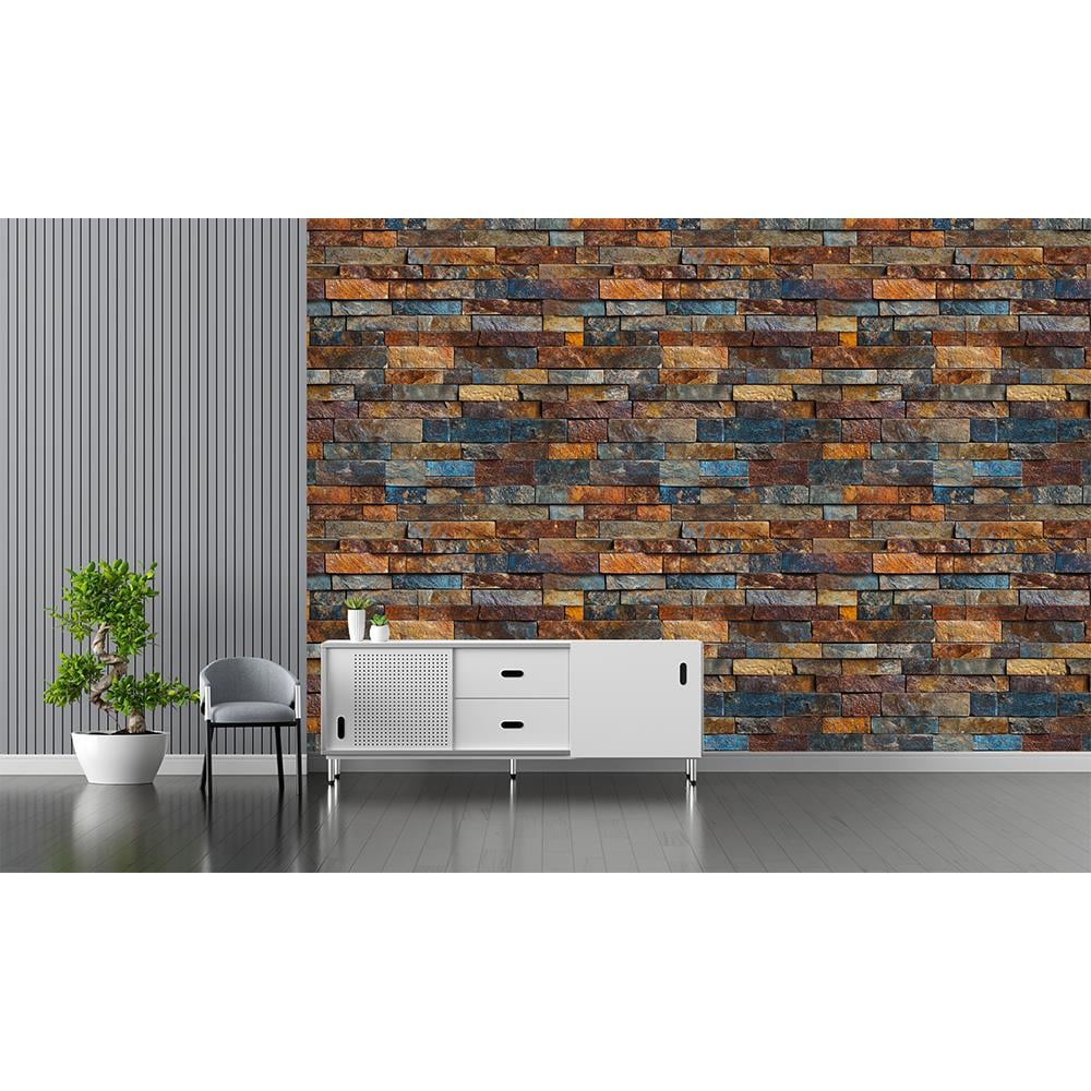 Renkli Doğal Taş Mozaik Deseni