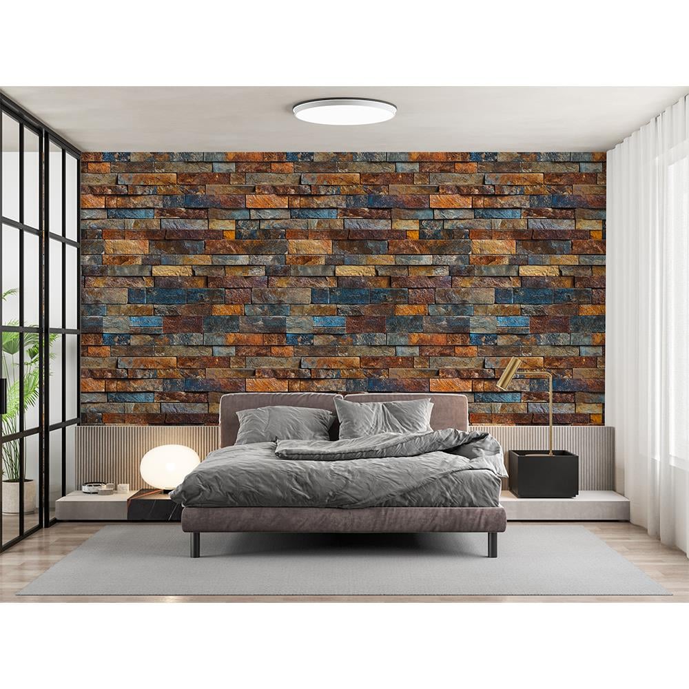 Renkli Doğal Taş Mozaik Deseni