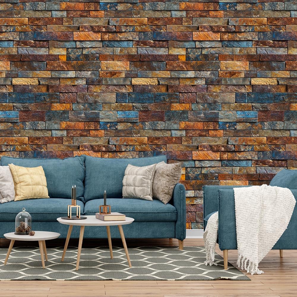 Renkli Doğal Taş Mozaik Deseni