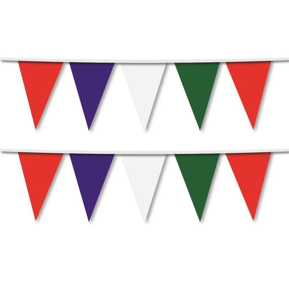 Renkli İpe Dizili Üçgen Bayrak