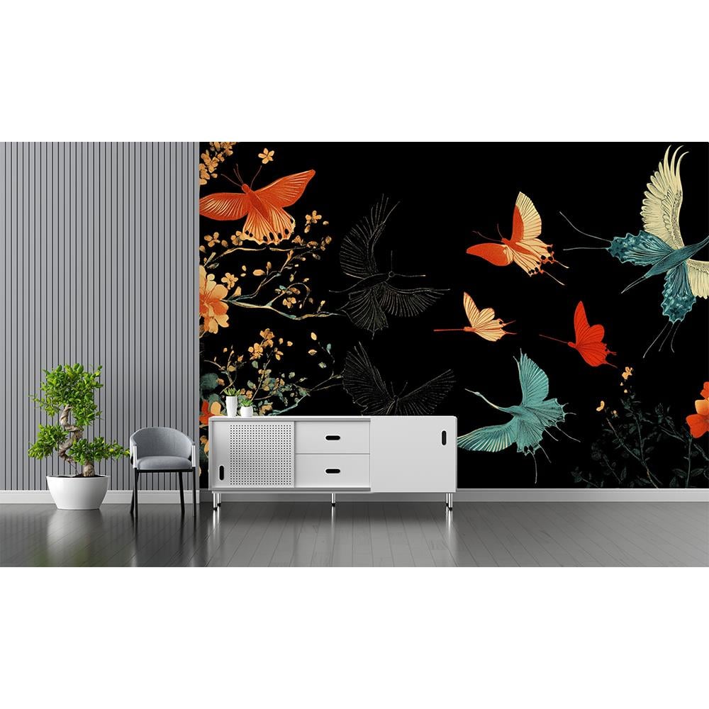 Renkli Kanatlar Duvar Kağıdı