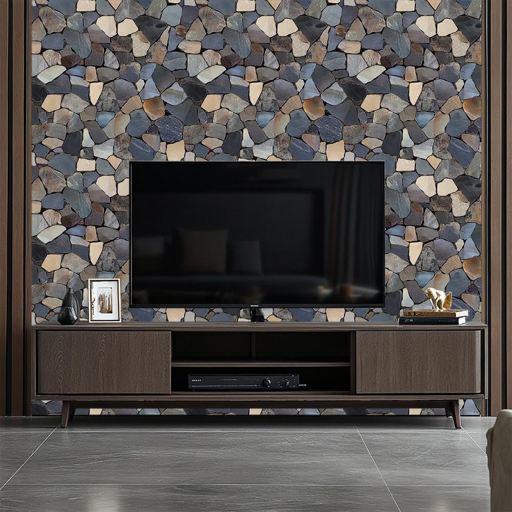 Renkli Mozaik Taş Duvar Kağıdı