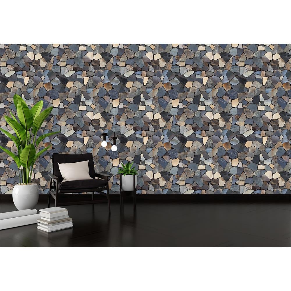 Renkli Mozaik Taş Duvar Kağıdı