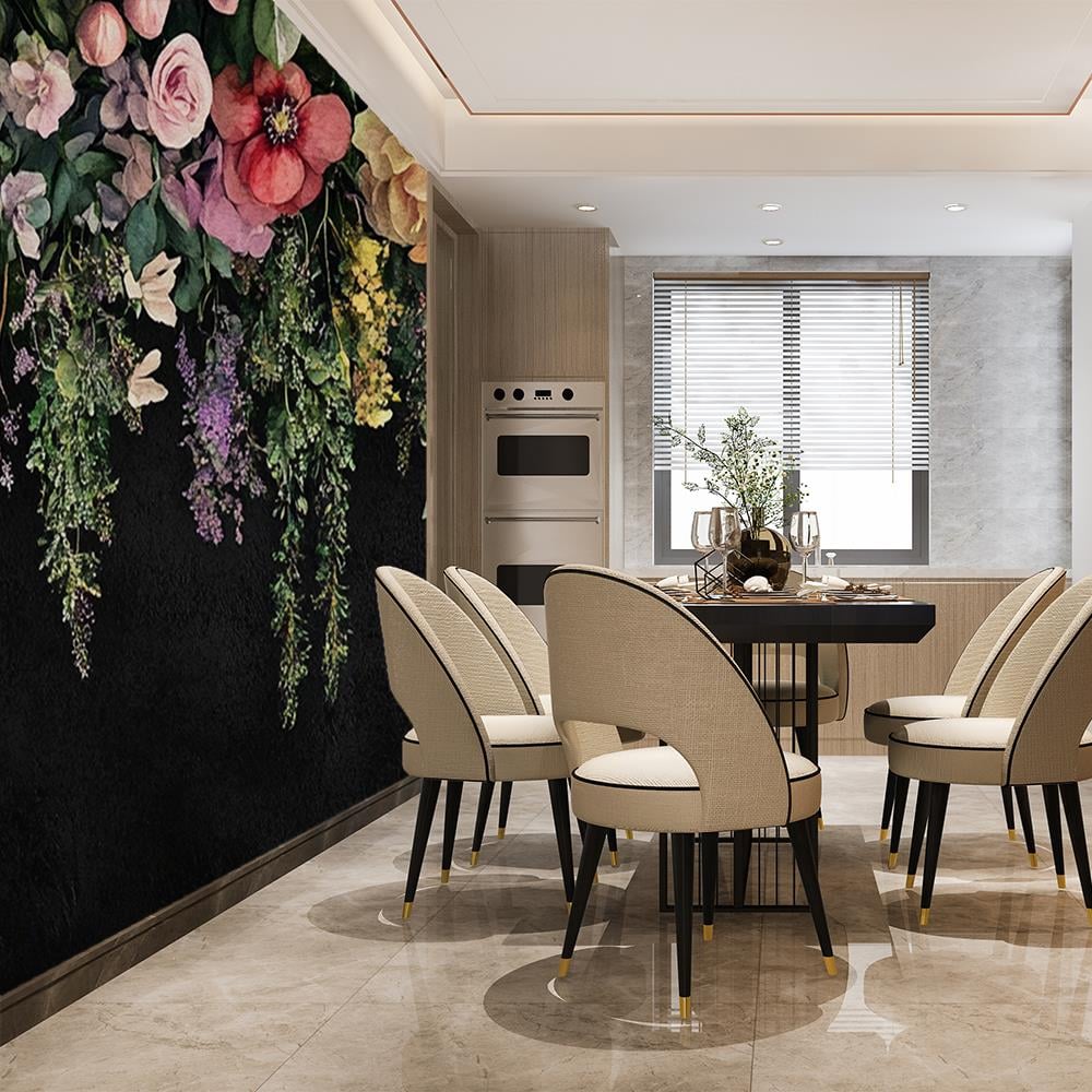 Romantik Çiçek Şelalesi Duvar Kağıdı