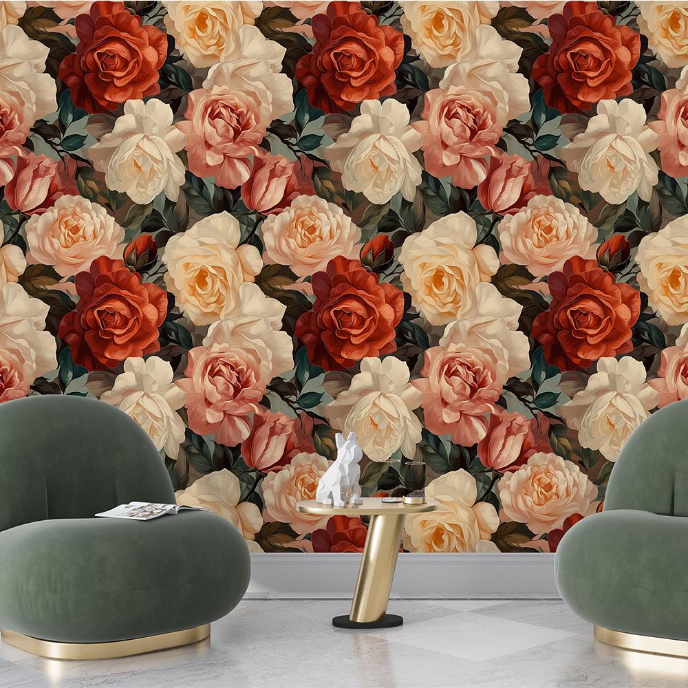 Romantik Gül Bahçesi Duvar Kağıdı