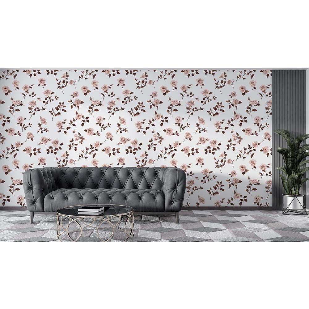 Sepya Gül Bahçesi Duvar Kağıdı