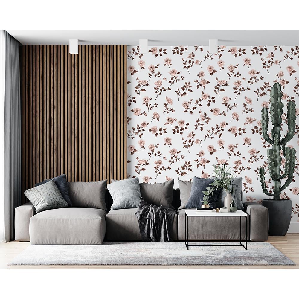 Sepya Gül Bahçesi Duvar Kağıdı