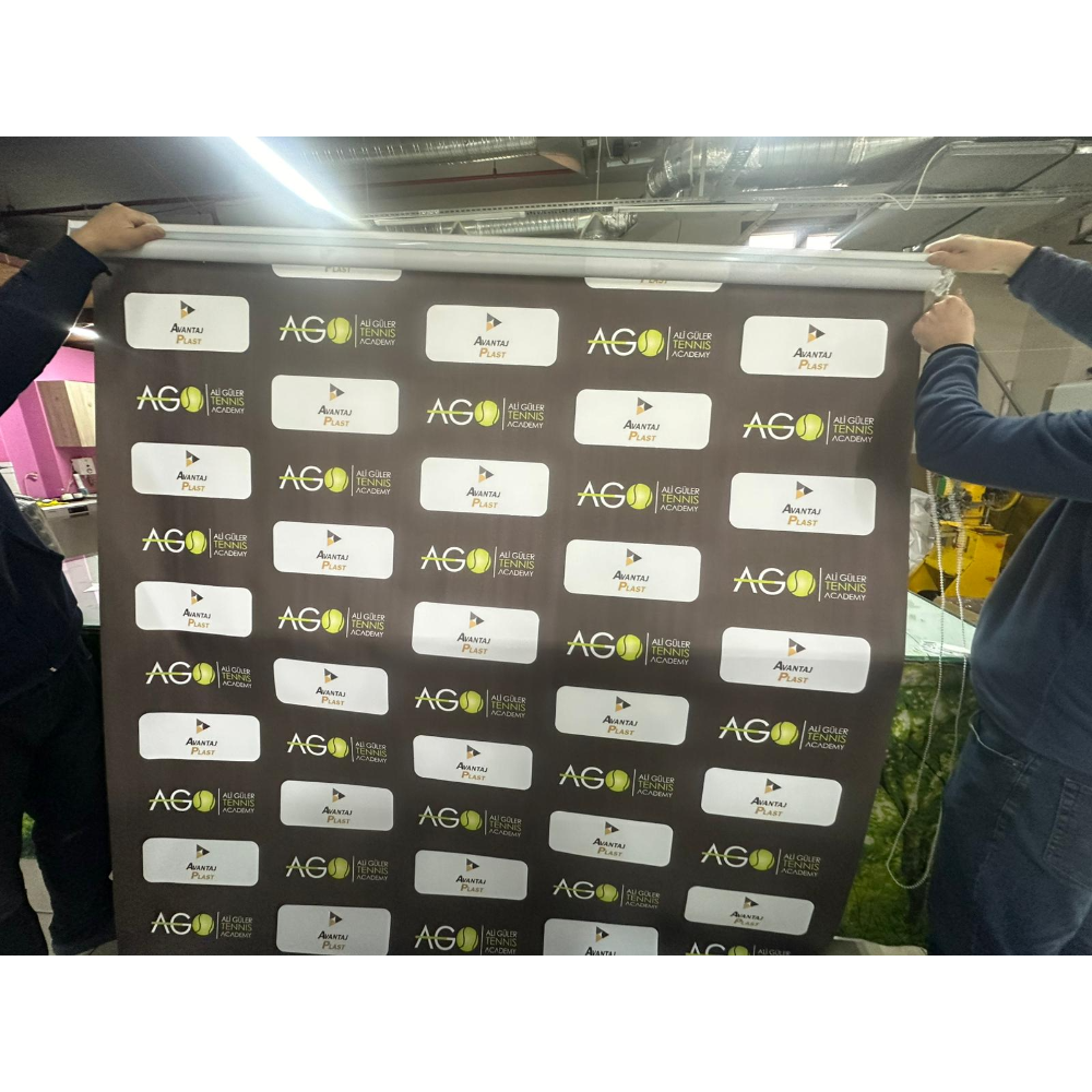 Şirket Logolu Stor Perde