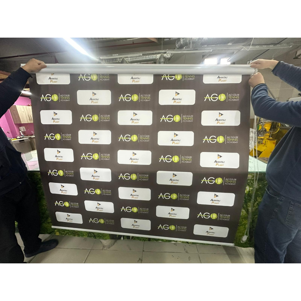 Şirket Logolu Stor Perde