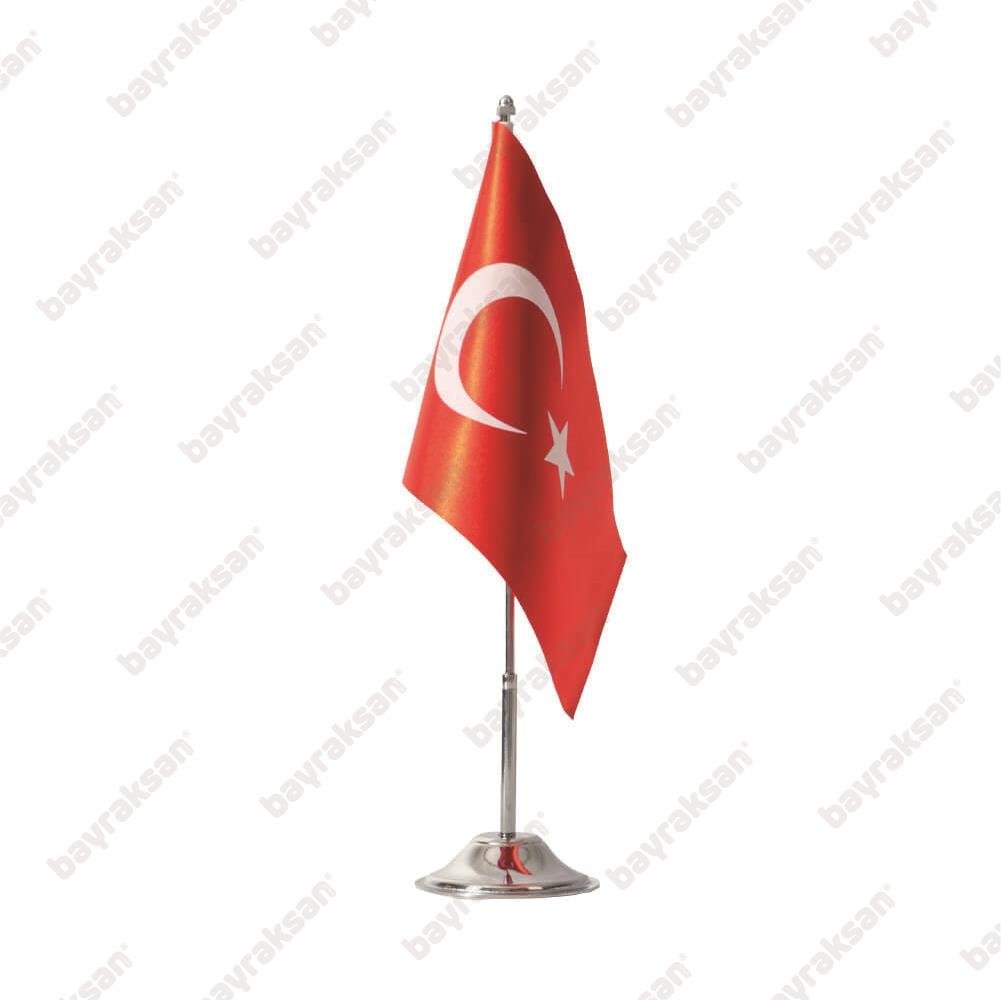 Tekli Türk Masa Bayrağı
