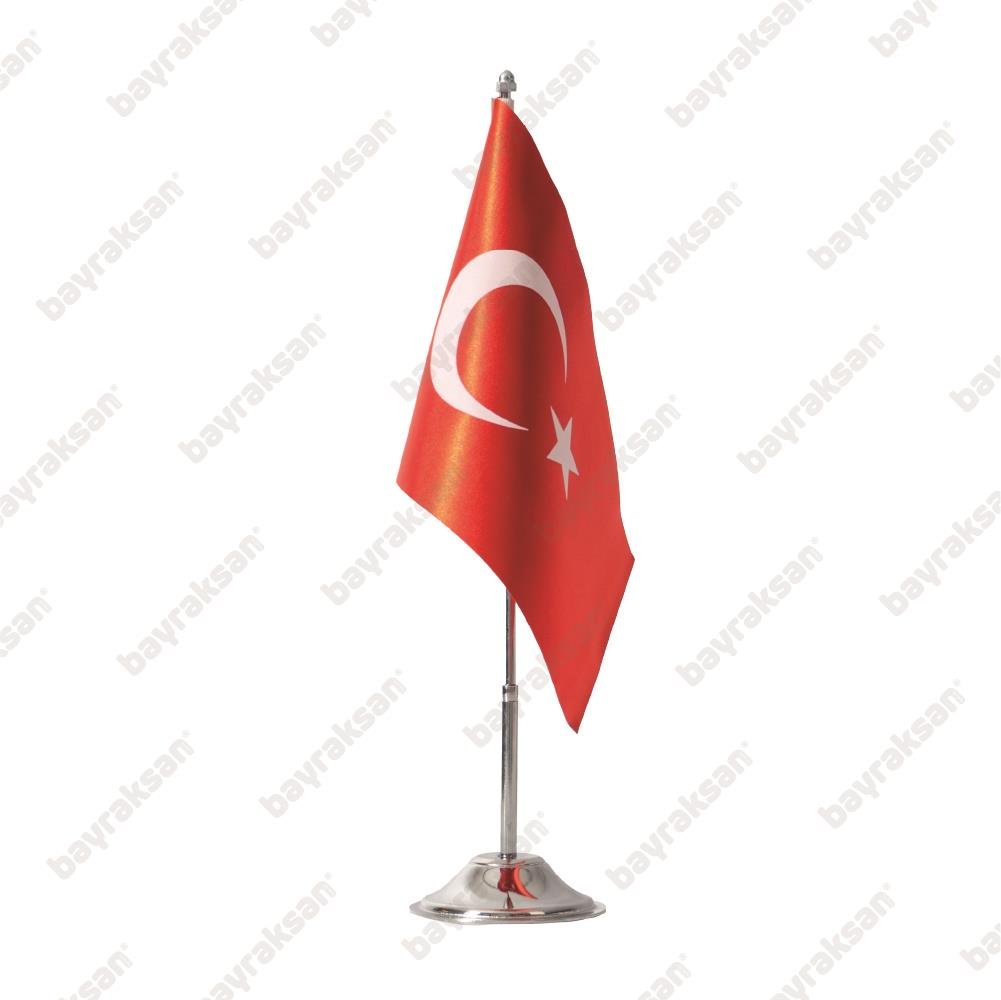 Tekli Türk Masa Bayrağı
