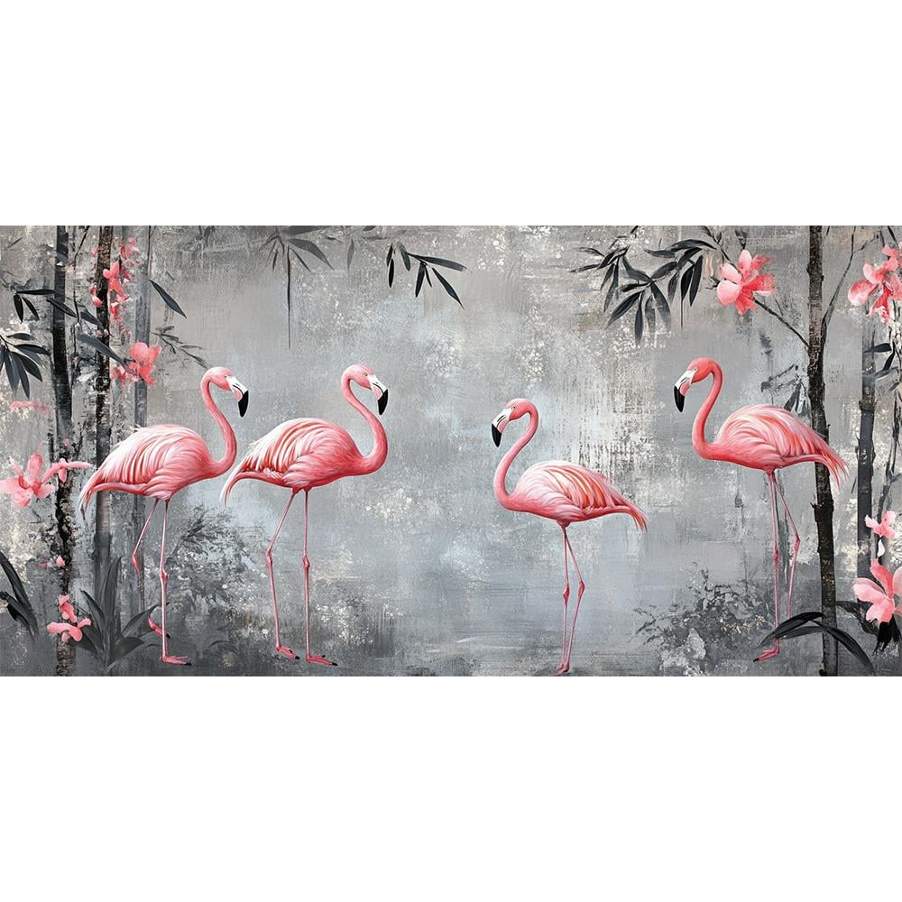 Tropik Flamingo Grubu duvar kağıdı