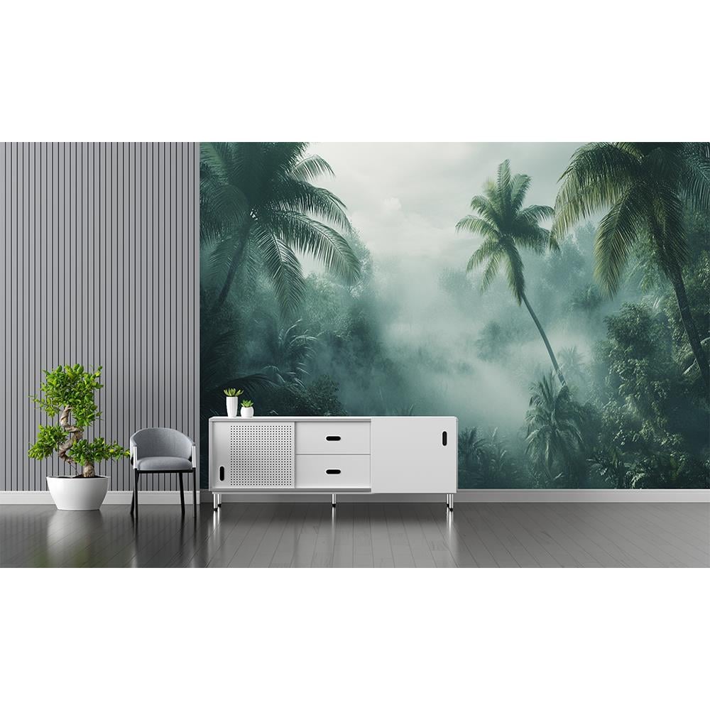 Tropikal Sisli Manzara Duvar Kağıdı