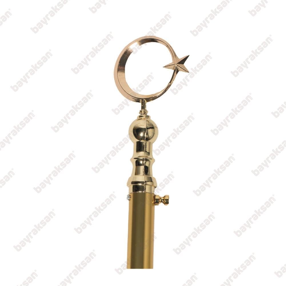 Türk Makam Bayrağı (Gold Direkli)