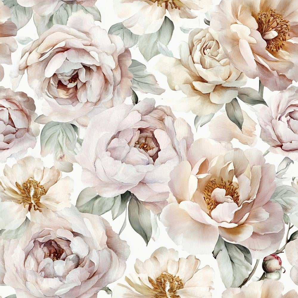 Vintage Gül Bahçesi Duvar Kağıdı