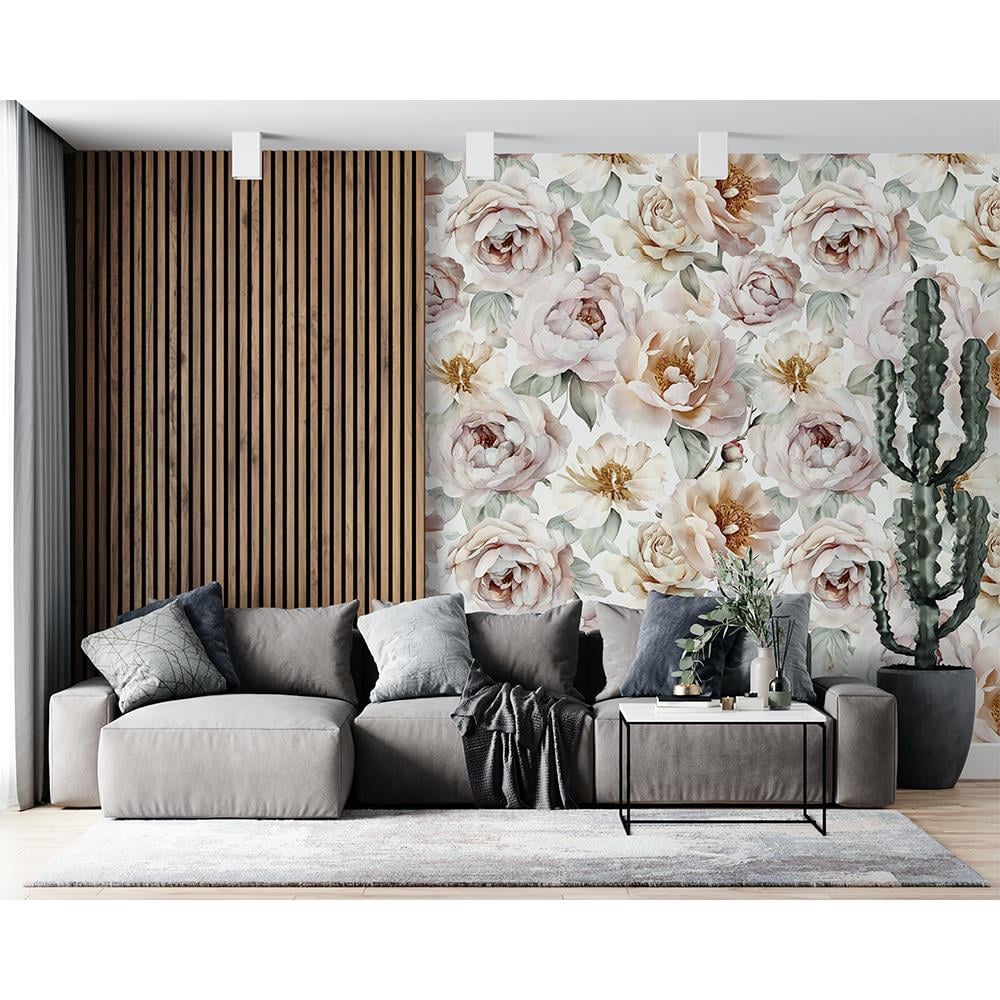 Vintage Gül Bahçesi Duvar Kağıdı