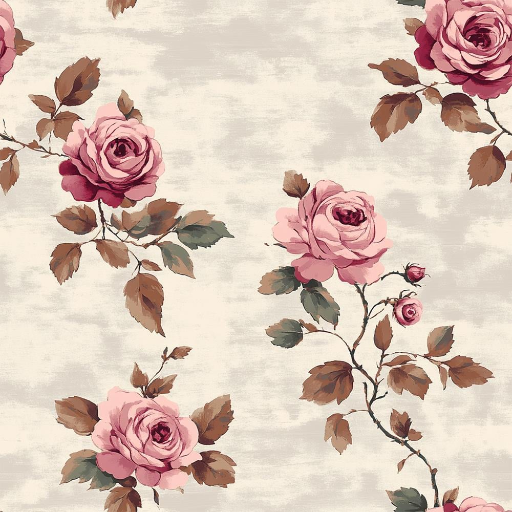 Vintage Gül Bahçesi Duvar Kağıdı