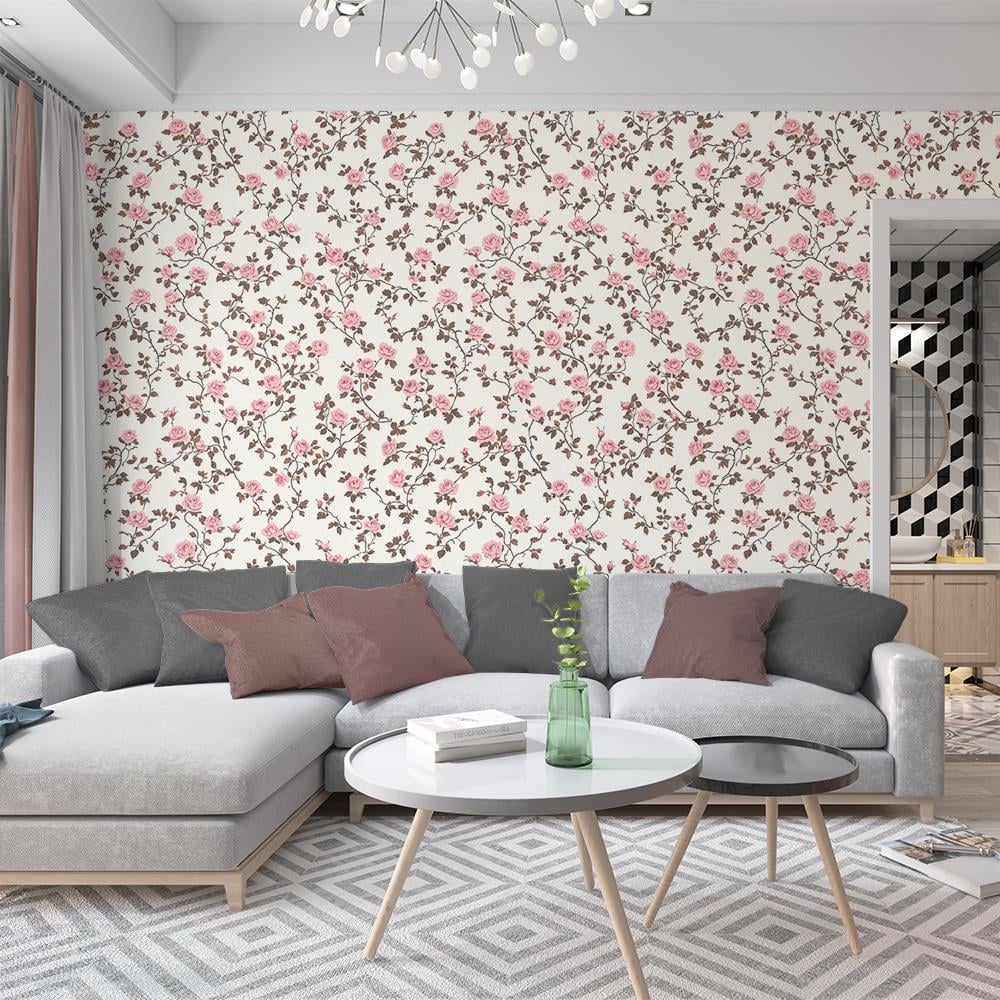 Vintage Pembe Güller Duvar Kağıdı