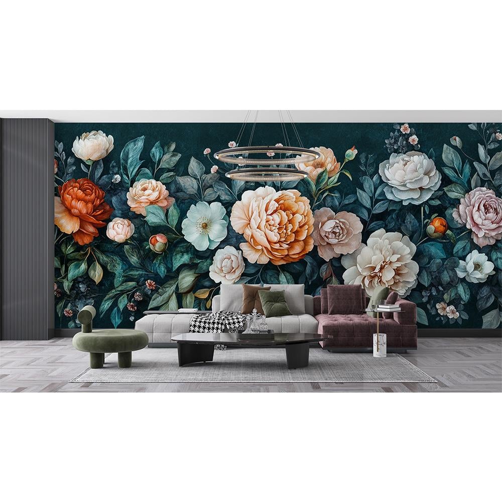Zarif Çiçeklerle Canlı Doğa Duvar Kağıdı
