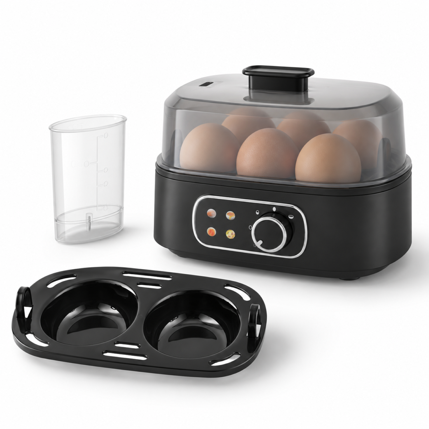 Rowenger Smartegg Yumurta Haşlama Makinesi Yumurta Pişirici Led Göstergeli 4 Kıvamda Pişirme RO-08S