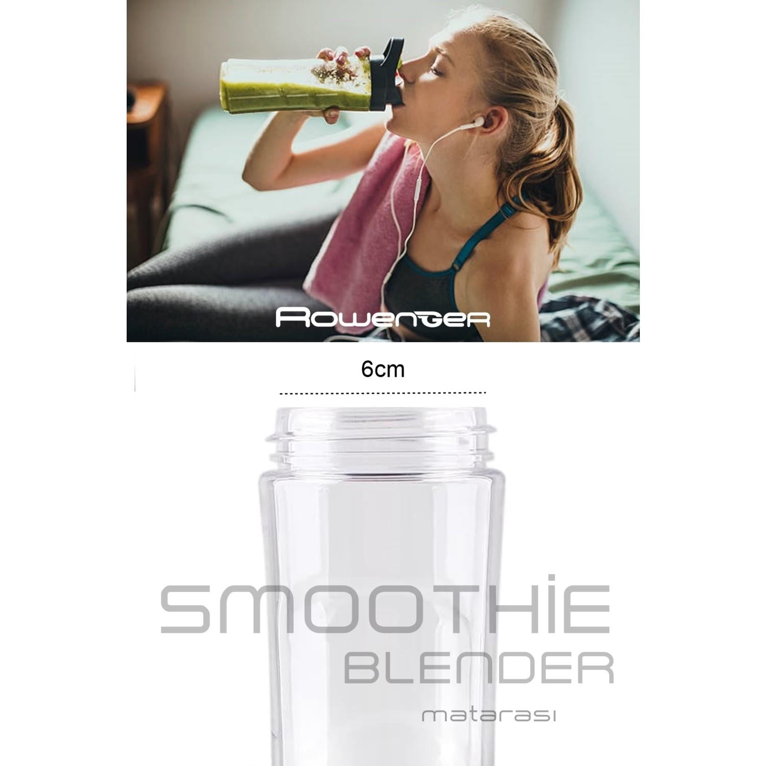 Rowenger Smoothie Blender Matarası Şişesi Yedek Smoothie Şişesi Sporcu Şişesi
