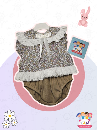 Çiçekli Külotlu Takım